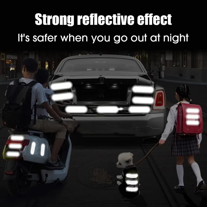 Reflective Stickers for Helmets Invisible Helmets Stickers Simple and Effective Reflective Tape for Bikes Motorcycles