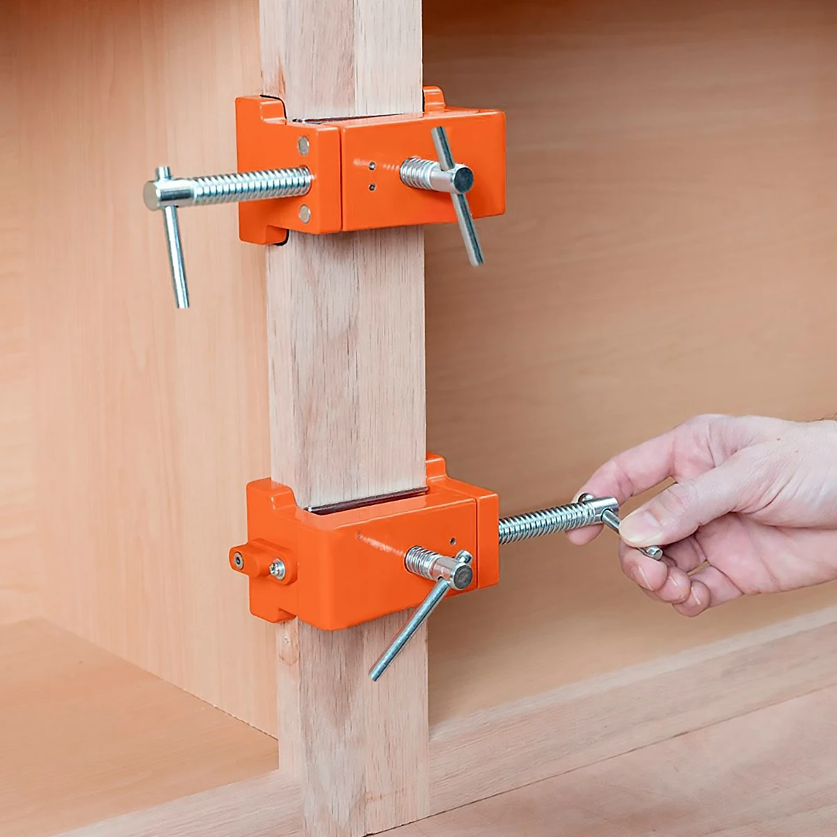

2Pcs Cabinetry Clamps Cabinet Claw Metal Face Frame Clamp Rust-Proof Cabinet Clamps Durable Cabinet Installation Clamps