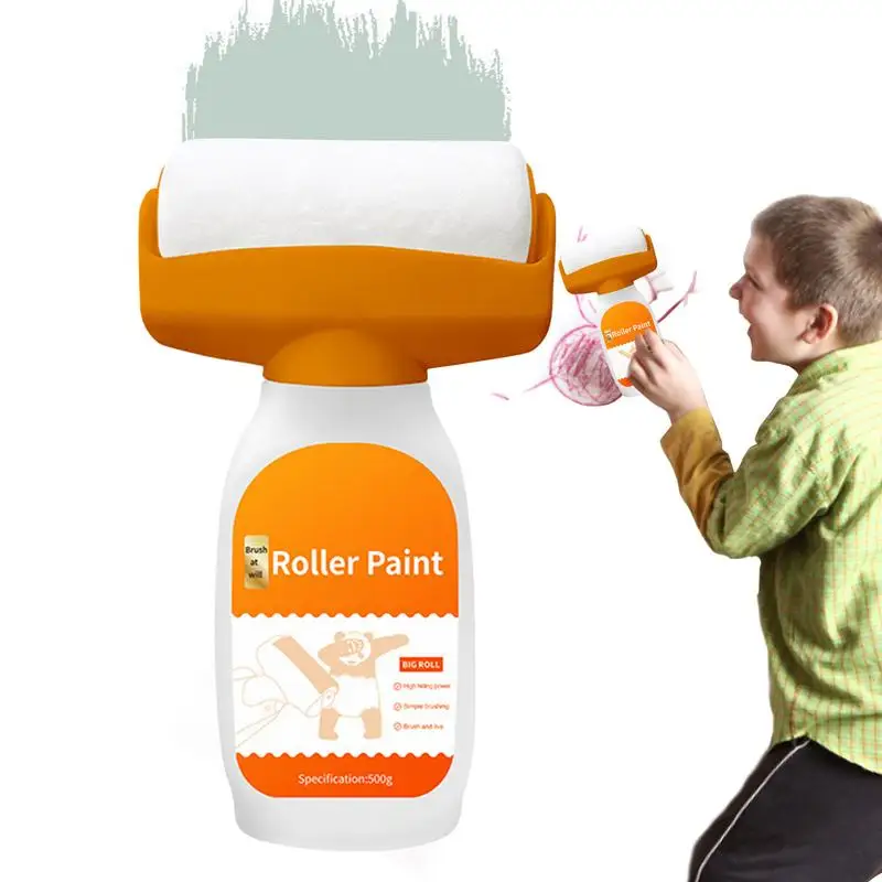 

Wall Patching Paint Rolling Brush Portable 2 In 1 Small Roller Paint Wall Brush Multi-Functional Wall Repair Tool For Kitchen