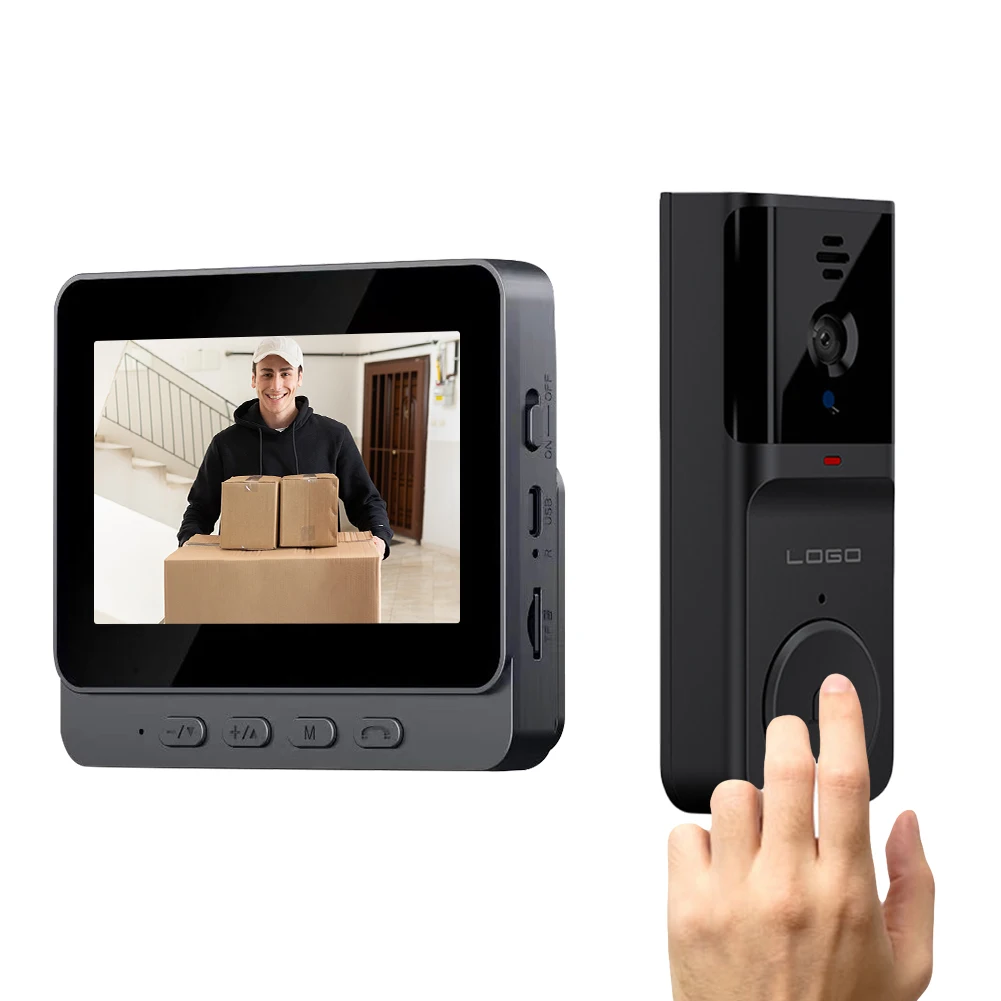 Wi-Fi Smart Video Doorbell with IPS Display