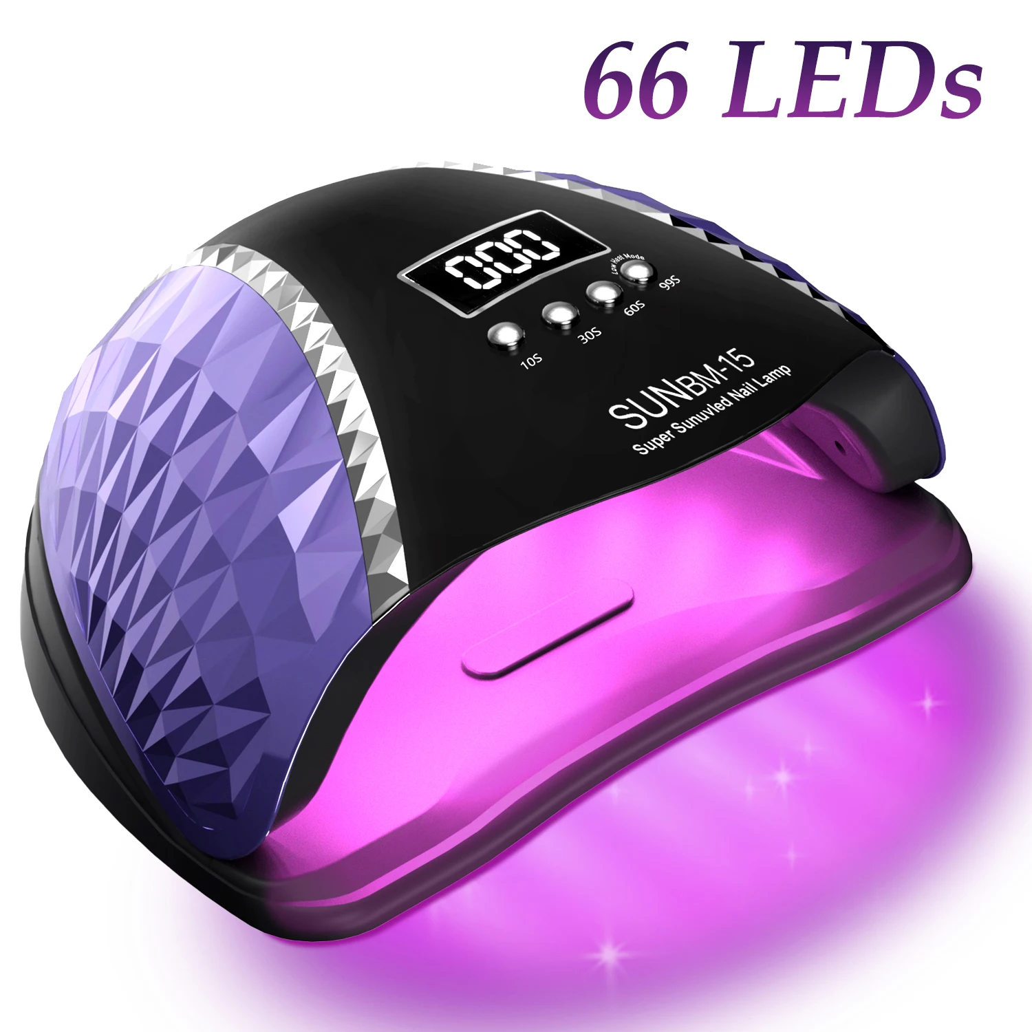 UVLEDNailLamp66LEDsNailDryerwithAutoMotionSensor