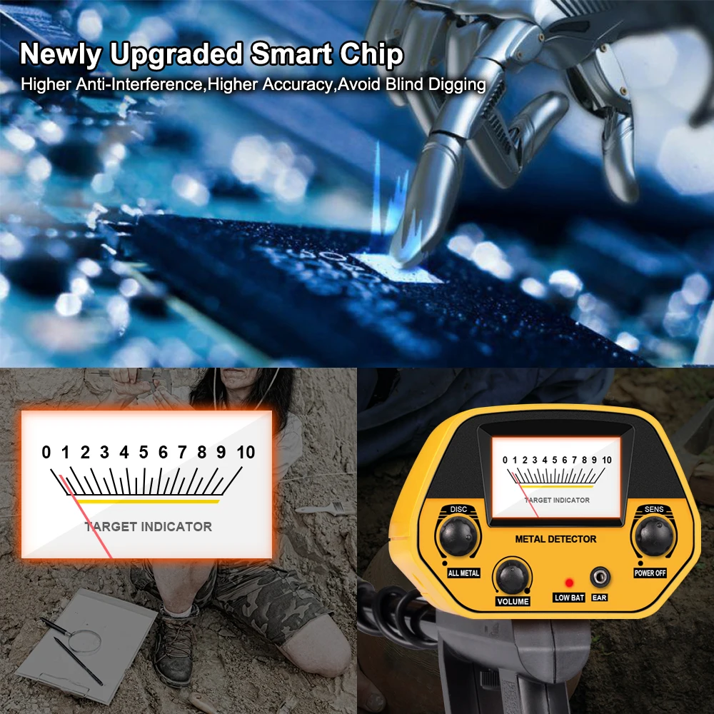 Professional Metal Detector Under Ground MD-5090 Outdoor IP68 Waterproof Treasures Gold Detectos Finders for Adults and Children 3