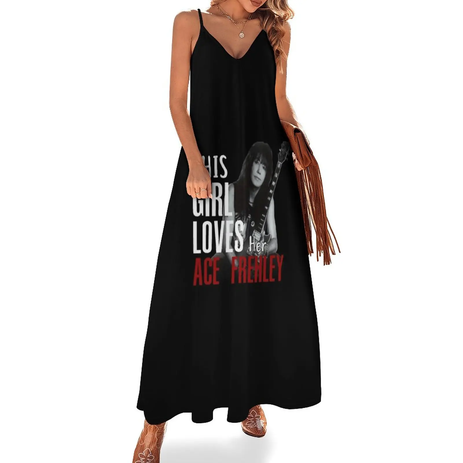

This girl Ace Frehley Sleeveless Dress loose women's dress women party dresses