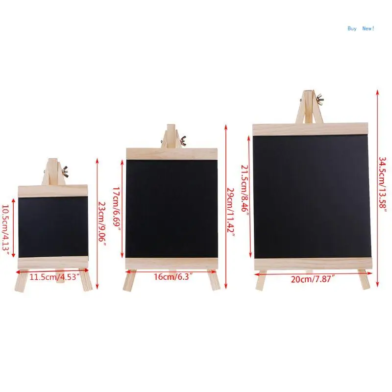 

Desktop Message Blackboard Easel Chalkboard Kids Wood Writing Boards Collapsible