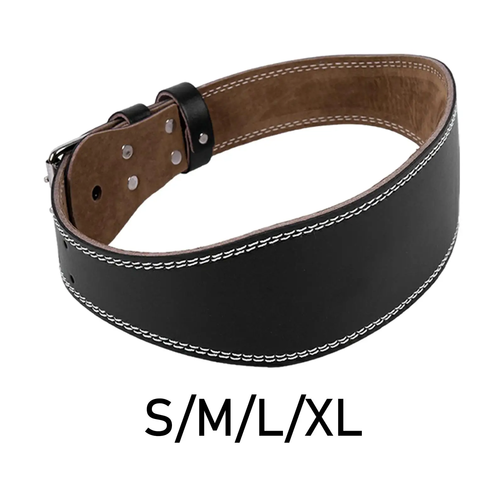 Weight Lifting Belt Waistband Double Prong Buckle Fitness Waist Belt Sports for Bodybuilding Deadlift Squat Men Women