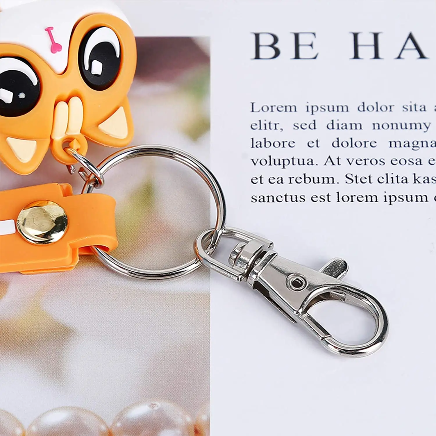 100 Set Swivel Clasps Set Lanyard Snap Hooks with Key Chain Rings Keychain Clip Hooks for DIY Necklace Bracelet Chain Supplies