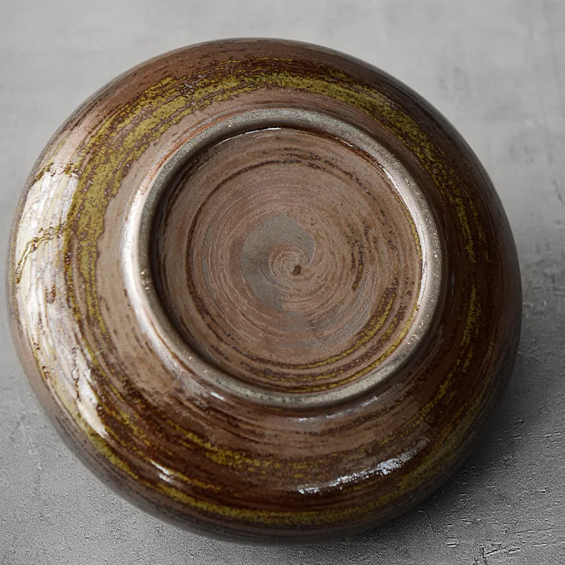 Ceramic Vase Flat Mouth Flower Vase Flower Pot Floral Arrangement Accessories Potted Home Decoration Accessories Terrarium 3