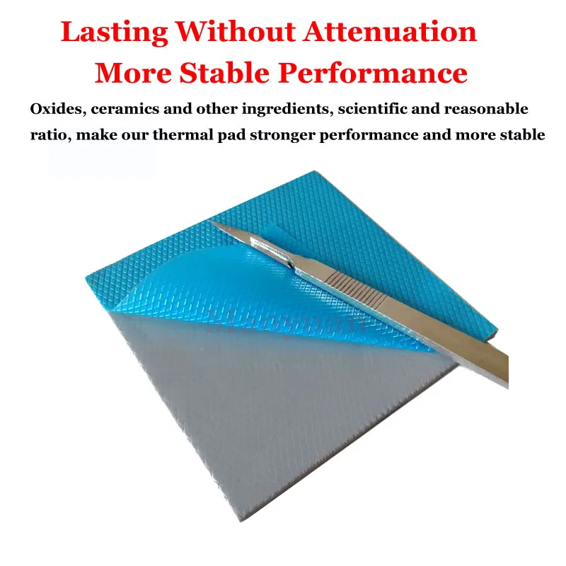 Thermal pad 12.8W/mK120X120mm Thermal conductivity CPU Heatsink Cooling Conductive Silicone Pad Thermopad Gasket