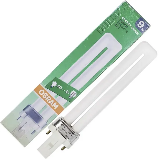 2x OSRAM FSL DULUX S 9W/827 2700K Warm 9W/830 3000K 9W/840 4000K