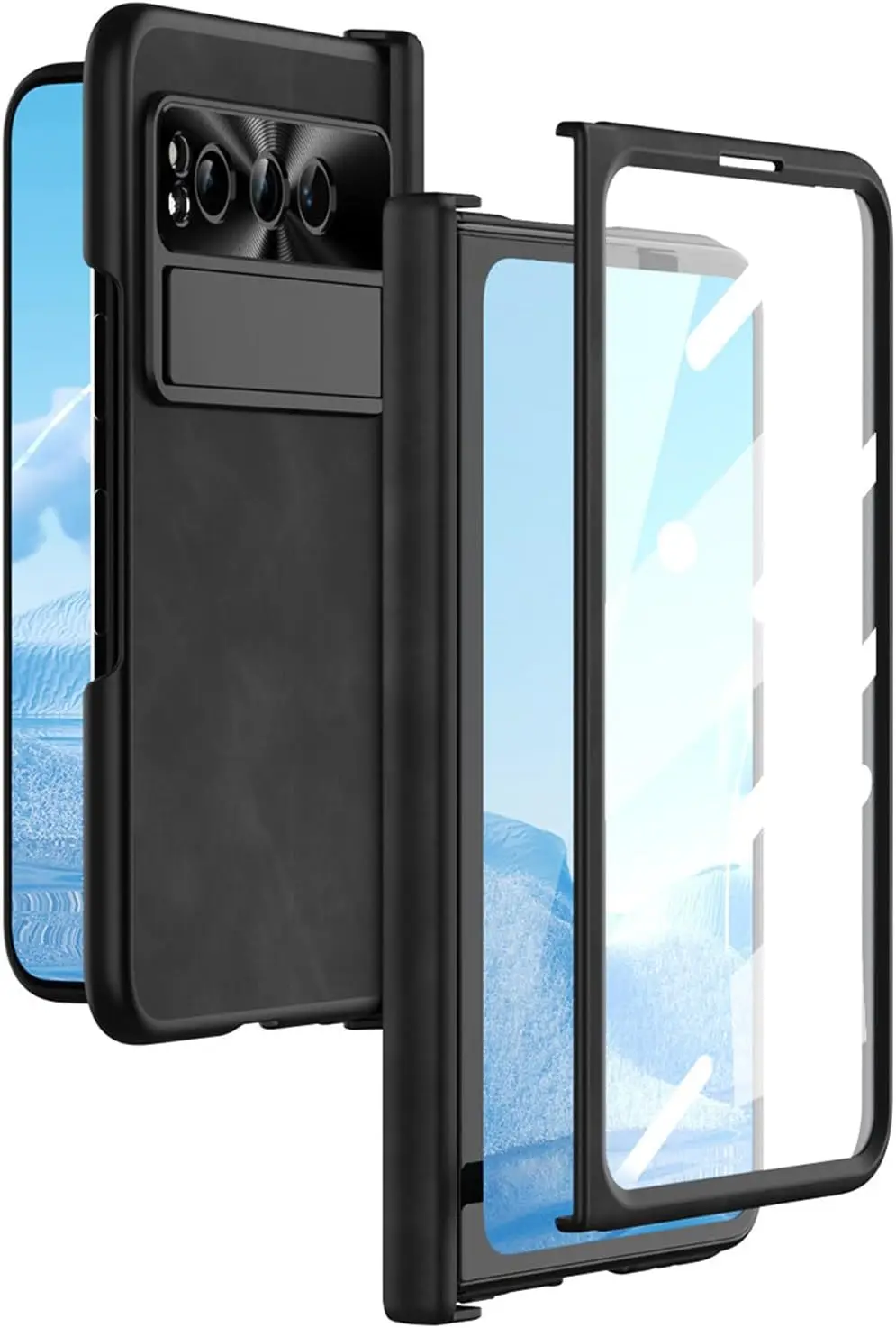 

Чехол для Google Pixel Fold 5G 2023, Улучшенная защита магнитных петель, роскошный Ультратонкий кожаный чехол Nappa
