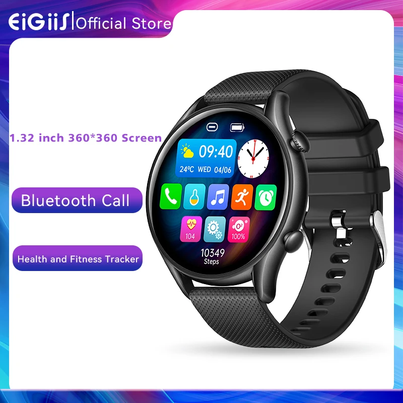 

EIGIIS Smartwatch Men Custom Dial Call Watches Bluetooth Answer Call Waterproof Women Sports Fitness Tracker Smart Clock