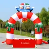 Outdoor Giant Inflatable Santa Claus Arch Christmas Promotion Archway inflatable Christmas Tree Arch For Decoration 1