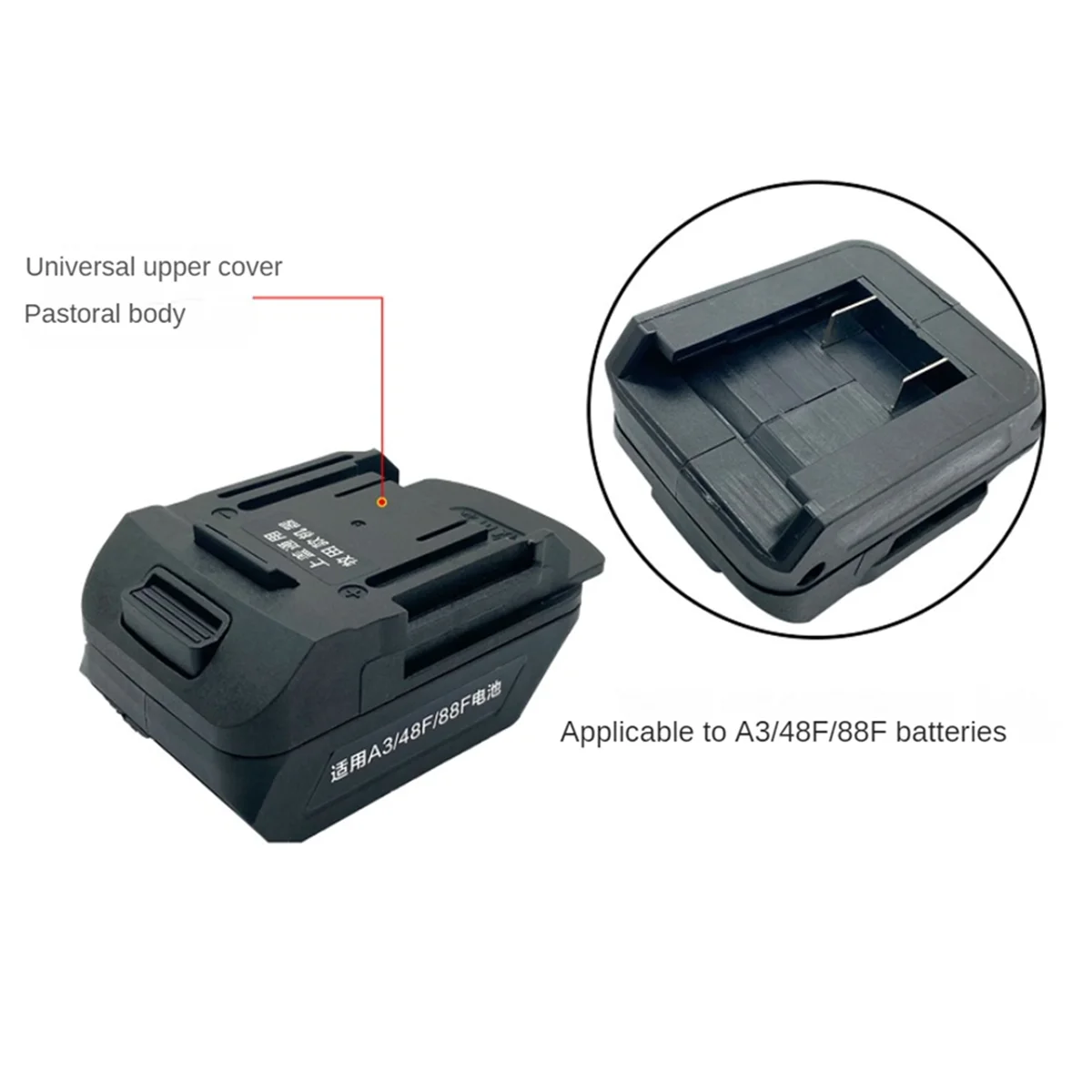 Battery Adapter Converter for Makita 18V Li-Ion Battery BL1830 on for DAYI A3 48F 88F Lithium Tool battery adapter converter