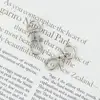 30pcs Swivel Carabiners Keychain Silver Color 6
