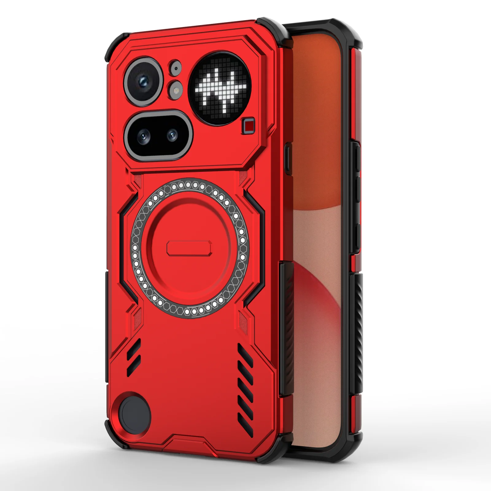 Enhanced Heat Dissipation Magnetic Shockproof Case with TPU Frame