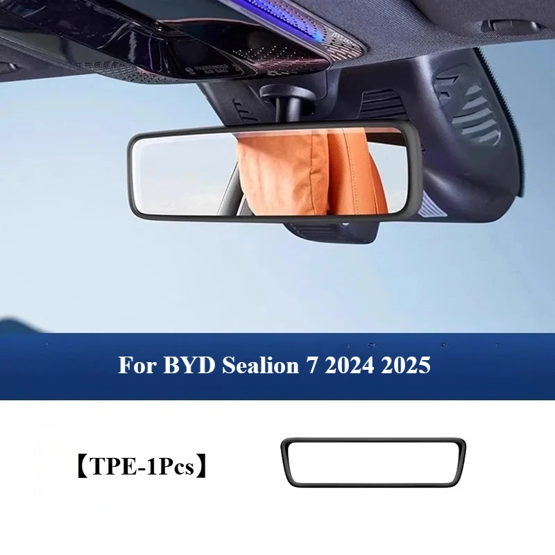 BYD 씰라이언 7 2024 2025 차량용 고품질 새 제품 내부 백미러 커버 보호 케이스 스크린 프레임 실리콘 트림