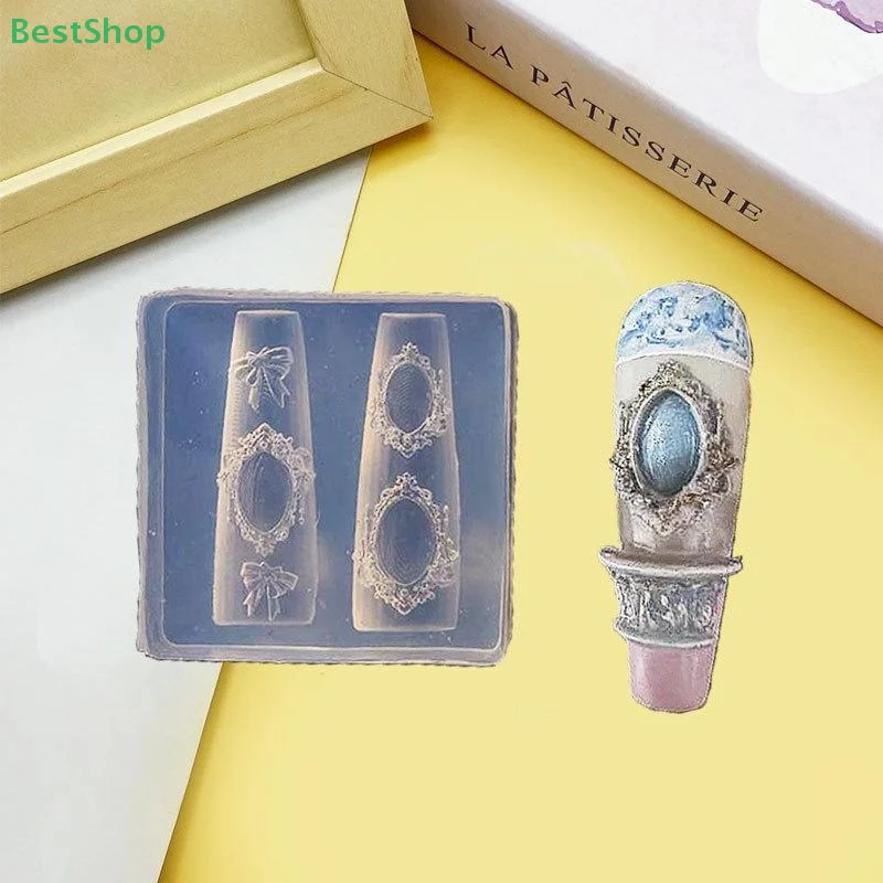☆ ☆ ☆ 3D 실리콘 네일 몰드 불가사리 조개 나비 DIY 네일 아트 장식 투명 네일 템플릿 매니큐어 디자인 도구