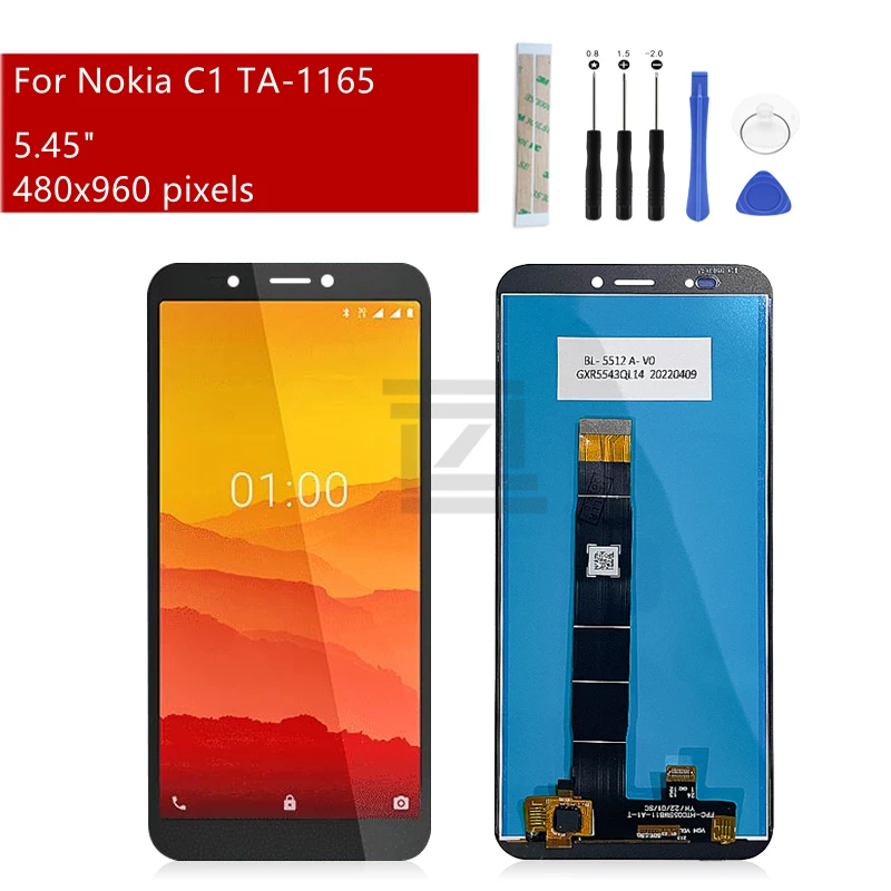 

IPS LCD For Nokia C1 LCD Display Touch Screen Digitizer Assembly TA-1165 Screen Replacement Part