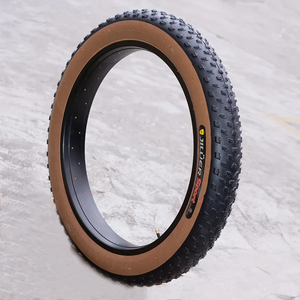 Fat Bike Tire - Neumático De Bicicleta De 20/24/26 X 3/4 Pulgadas, Neumáticos De Bicicleta De Repuesto Plegables Compatible Con Neumáticos De Repuesto Para Bicicleta De Montaña Y Nieve(20X4.0