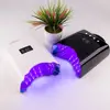 10S Quick Dring Nail Lamp High End Salon Professional Purple Ray Nail Dryer 78W Double Hand 52K Battery Charge Manicure  Light 6
