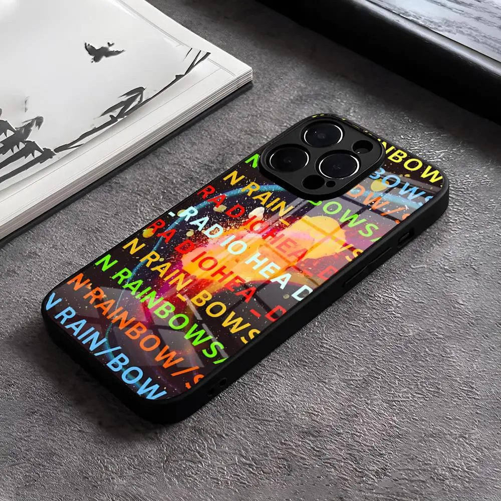 Rainbow Radiohead Band Glass Design Phone Case Cover