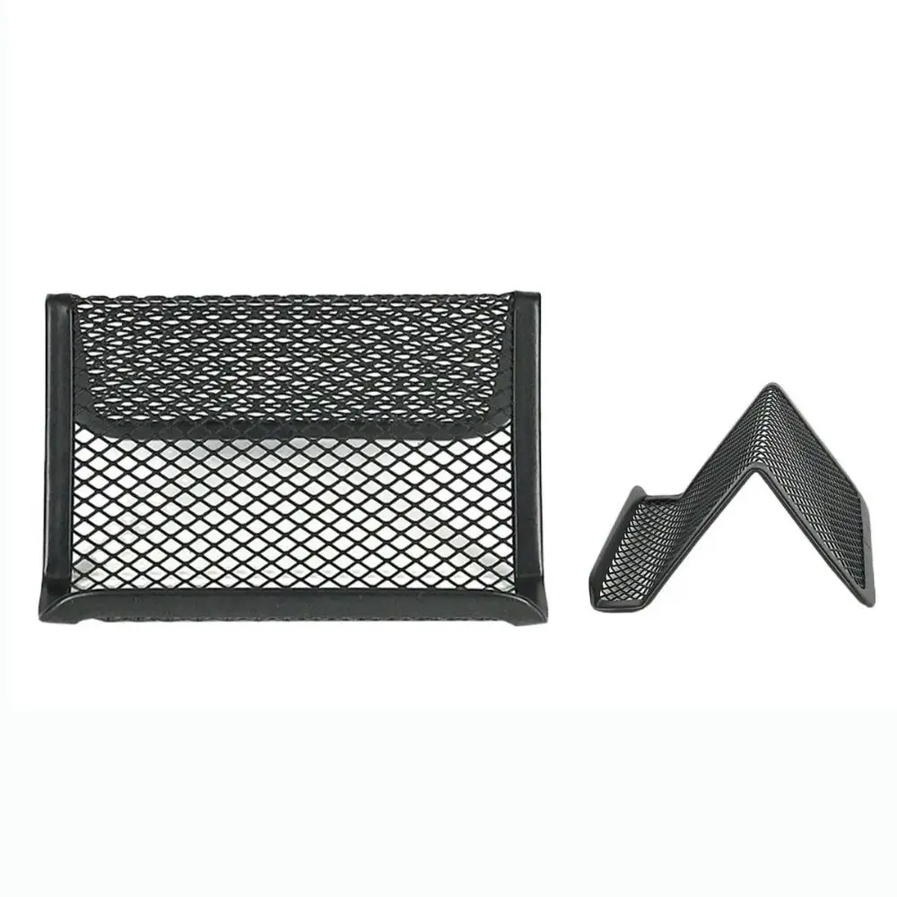 고품질 휴대용 메쉬 명함 홀더 금속 다용도 명함 스탠드 내구성 있는 휴대폰 홀더