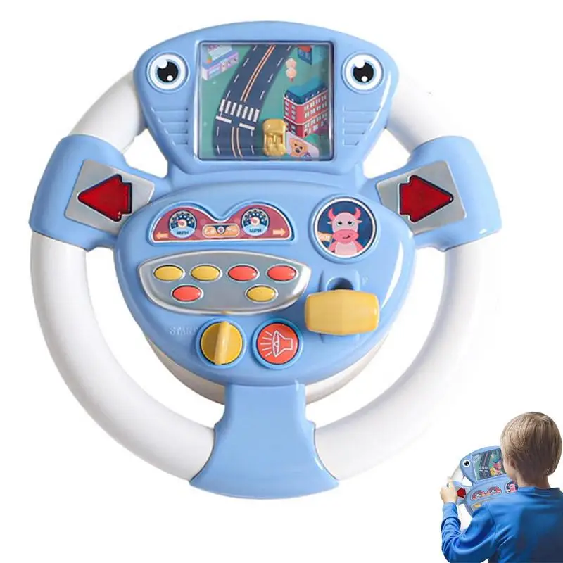 

Kids Steering Wheel Toy Cute Baby Musical Toy With Light And Sound Racing Pretend Play Learning Educational Toys Preschool Kids