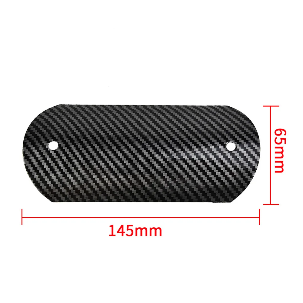 Protector Exhaust Heat Shield Replacement Stainless Steel Universal Carbon Style Look Guard Middle Pipe Motorcycle Parts Useful