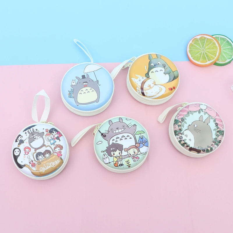 Dragon Cat Tinplate Zero Wallet Round Earphone Bag Women Cartoon Children's Coin Gift Orange Purse Luxury Bags Kids Cute Purses disney marie cat children s coin purse cute cartoon girl toys doll student schoolbag plush pendant kawaii keychain accessories