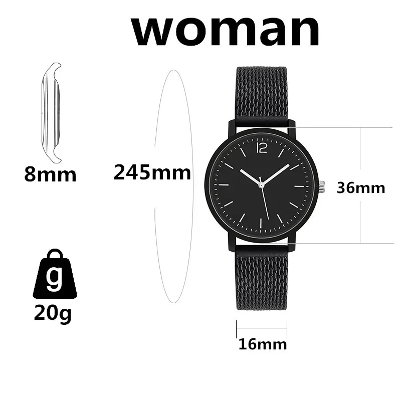 Quartz Watch Womens Watch Fashion Couple Watches Couple Watches for Lovers Fashion Quartz Watches Men Women Wristwatch Student Sports Lovers Clock Reloj