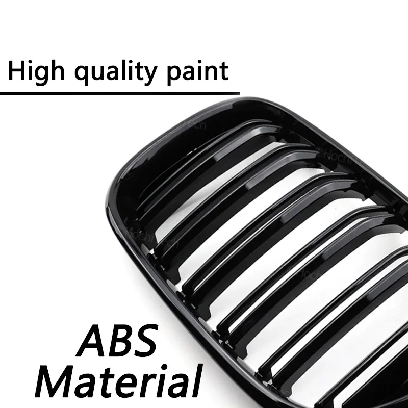 BMW 5 시리즈 G30 G31 525I 530I 540I 550I 2017-2020 M-퍼포먼스 범퍼용 프론트 레이싱 키드니 그릴 2 슬랫 그릴 교체품