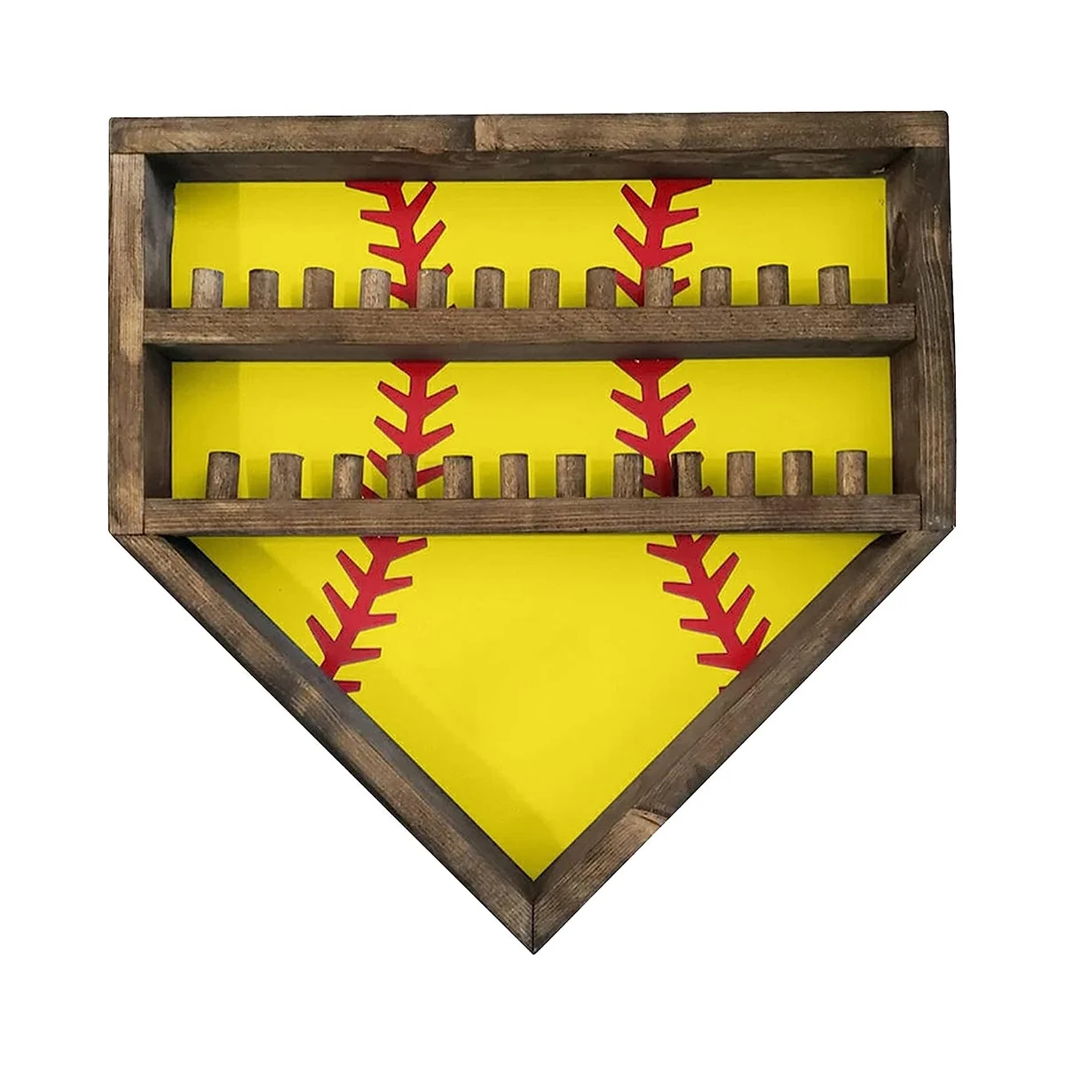 

Baseball Display Case Baseball Holders for Balls Display Baseballs Wall Display Box Antifade UV Protection Yellow