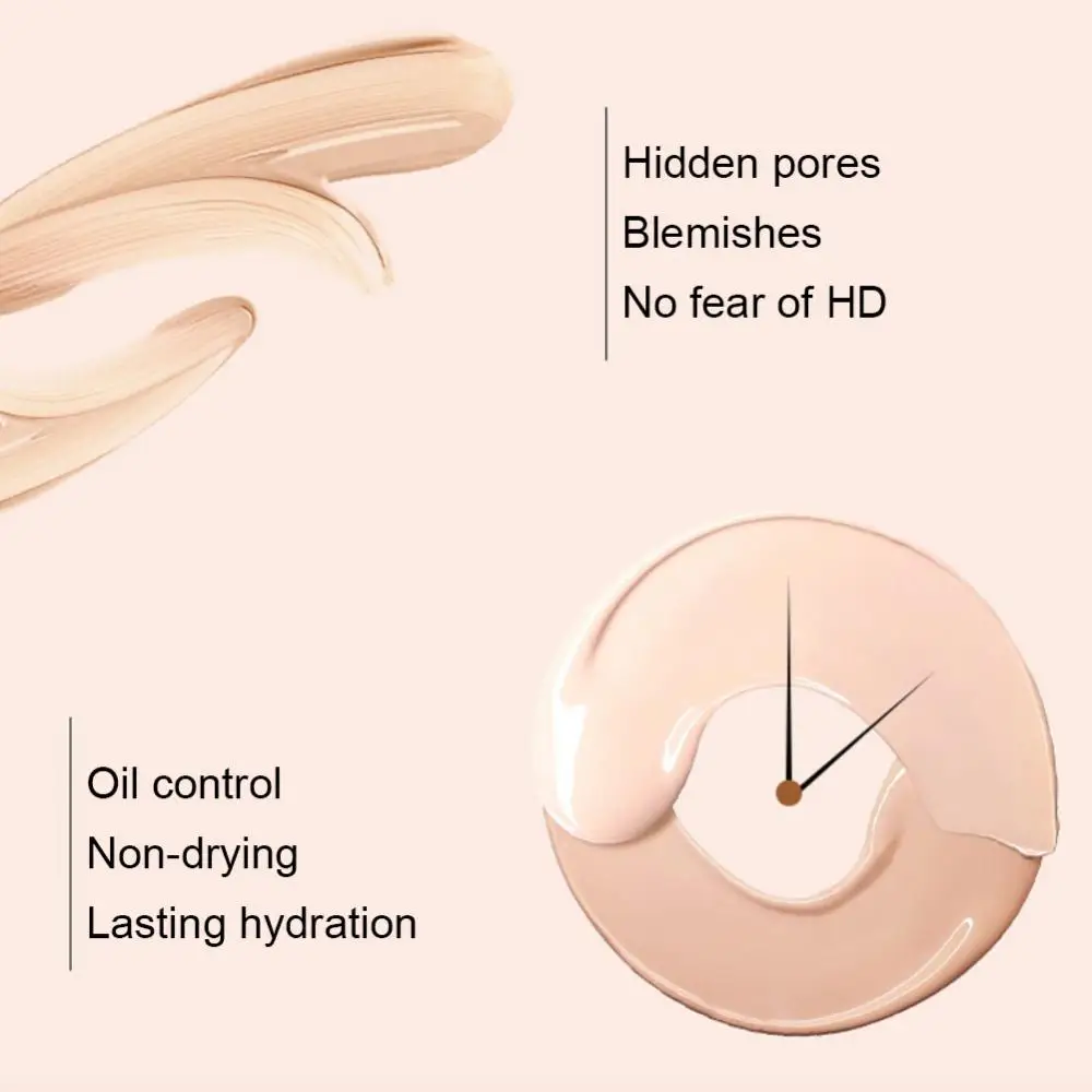 Concealer Foundation Cream Waterproof Long Lasting Deep Complexion Dark Circles Acne Marks Cover Spots Moisturize Face Makeup 5