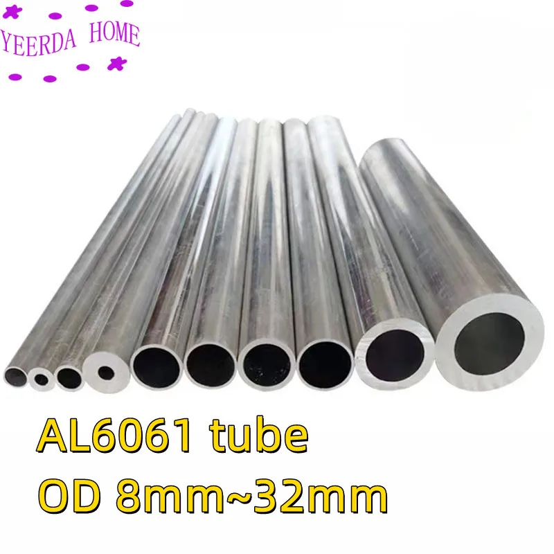 OD8mm~32mm Aluminum Tube Hollow Alloy Shaft sleeve Pole CNC DIY