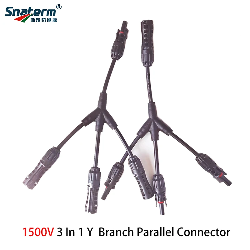 2Y 3Y 4Y 분기 병렬 연결 30A 1000V 전기 태양 광 커넥터 광전지 2pcs 태양 전지 패널 케이블 와이어 커넥터