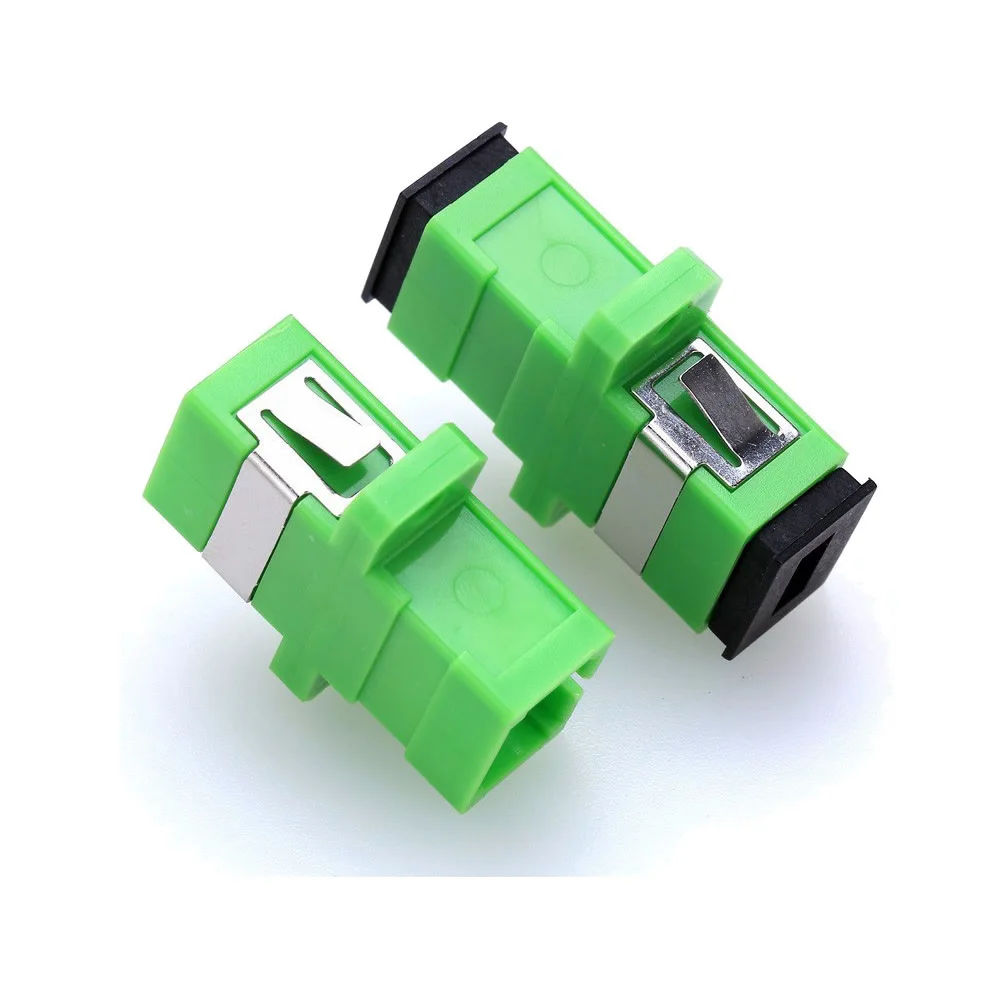 SC APC UPC 100pcs Fiber Flange Simplex Single-mode Fiber Optic Adapter SC Optical Fiber Coupler  SC Connector  Factory price