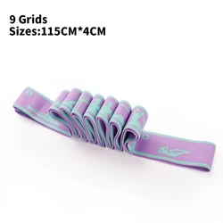 Versatile Elastic Fitness Resistance Bands for Yoga and Dance Training (9 purple)