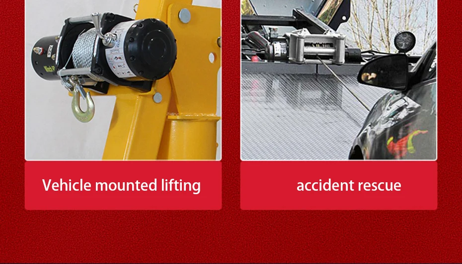 12V/24V Electric Winch Off-road Automotive Self-Help Electric Hoist Winch Extrac