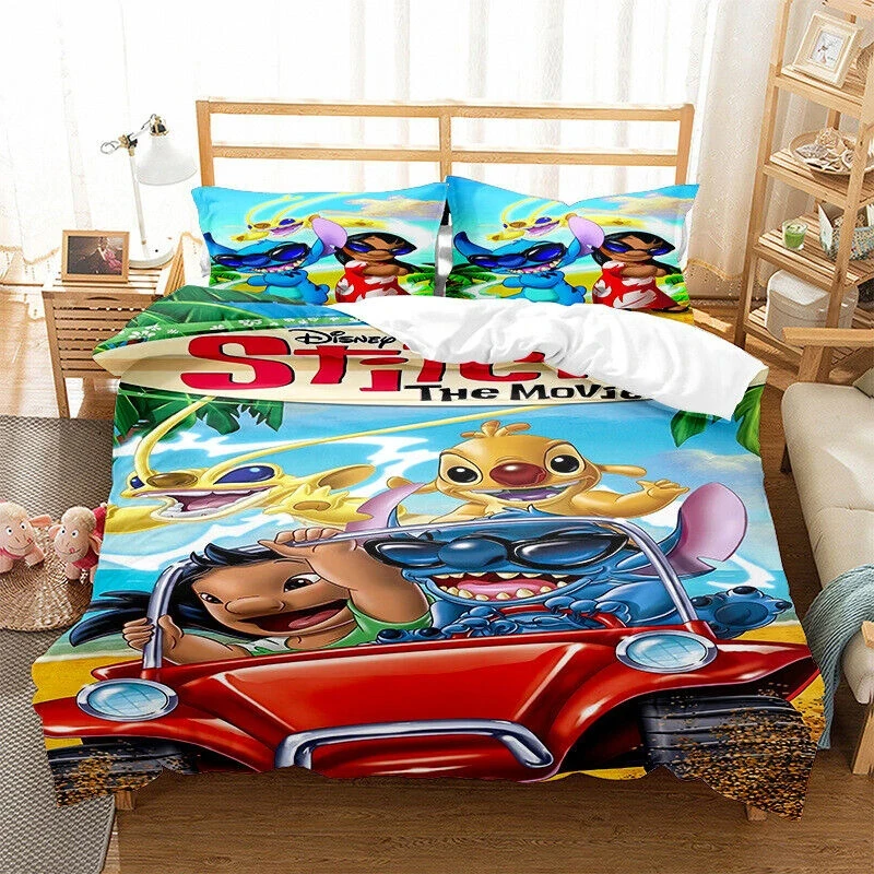 Description Picture 6 of itemStitch Duvet Cover Single Bed Double Bed King Size Multi-needle Quilt Cover Pillowcase Set Bedding Children's Gifts
