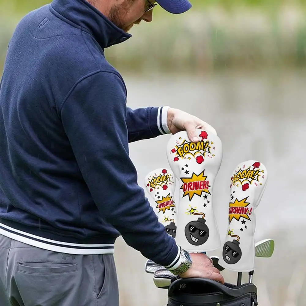 

1,3,UT молоткообразный путтер для гибридной детской защиты головы, крышка клюшки для гольфа, головной убор для бомбы и гольфа, головной убор для гольф-клуба