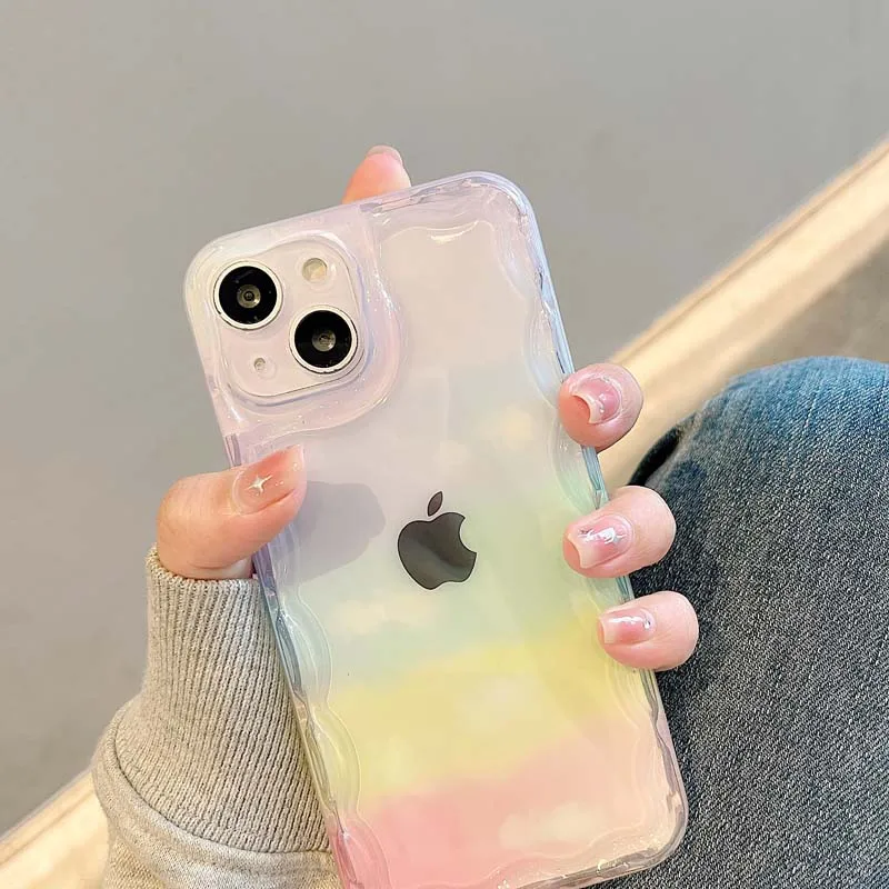 Case Iphone 11 Pro Max Clouds  Silicon Lens Protection Cover - Clear Phone  Case - Aliexpress