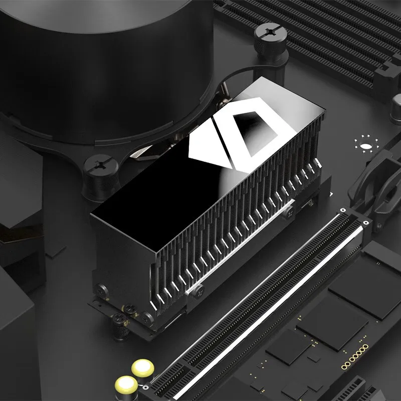 Id-cooling Ssd Radiador com Almofada Térmica Liga de Alumínio Dissipador de Calor de Refrigeração Passiva Dissipador de Estado Sólido Zero-m15 M.2 2280 - Imagem 6