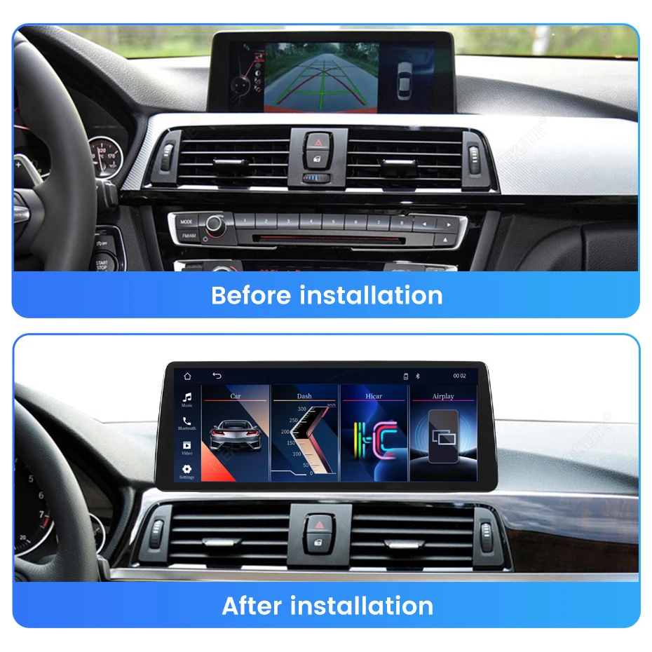 Radio para coche con sistema Linux MEKEDE de 10,25/12,3 pulgadas para BMW Serie 1, 2, 3, 4, F20, F21, F22, F30, F31, F32, F33, F34, F36, AirPlay, Autolink, CarPlay, Android, navegación GPS, reproductor multimedia, BT, SWC, autorradio, reproductor de vídeo, unidad principal, sistema estéreo inteligente 2