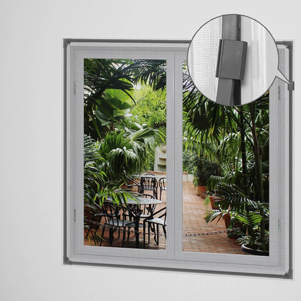 Magnetic Adjustable Window Screen for Mosquito Protection