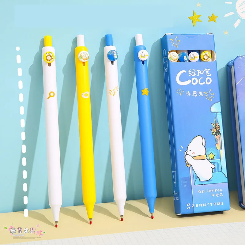 

32 pcs/lot Creative Rabbit Gel Pen Set Cute 0.5mm Black Ink Signature Pens Stationery Gift Office School Writing Supplies