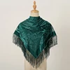 2024 NEW Fashion Women Cut Flowers Hollow Lace Gradient Flower Silk Scarf Spring Shawls and Wraps Square Femme Beach Sjaals 4