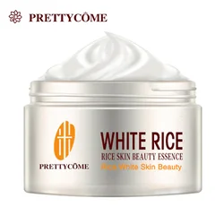 PRETTYCOME White Rice Whitening Cream Hyaluronic Whitening Anti Aging Nourishing Moisturizing Facial Cream Face Care Beauty