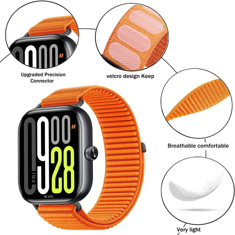 Breathable Nylon Loop Watch Strap - Simple Style