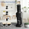 VS3 Coffee Bean Grinder Machine Electric Portable Household Coffee Grinder with Single Dose Hopper Cleaner Silicone Bellow 2