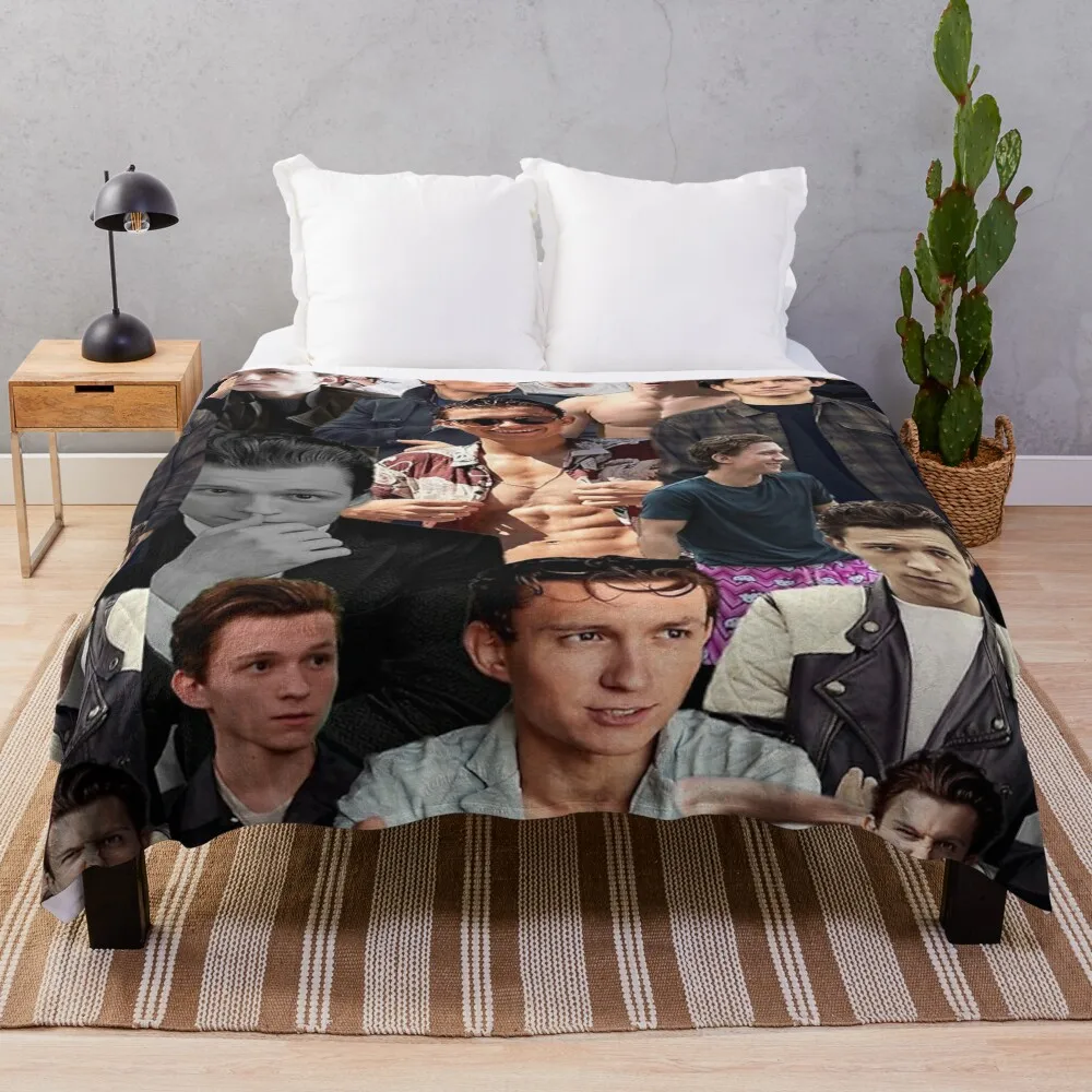 

Tom Holland Collage Throw Blanket Sleeping Bag warm for winter blankets and throws Blankets